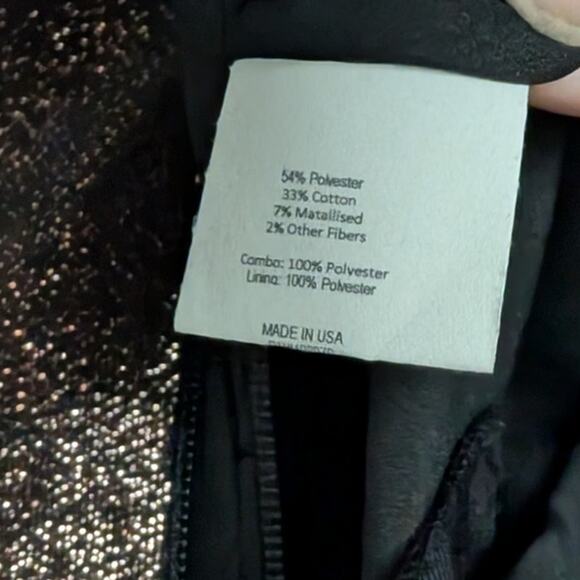 Zac Posen Metallic Bustier Sheath Cocktail Dress Size 6 Copper Brown Fitted New - Picture 13 of 13